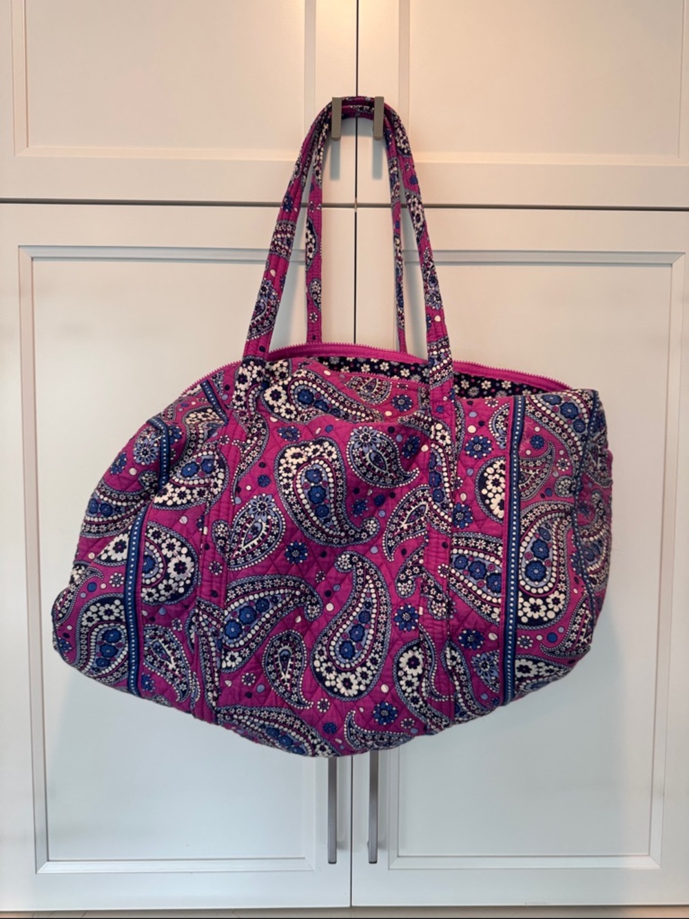Vera Bradley Pink Paisley Quilted Tote